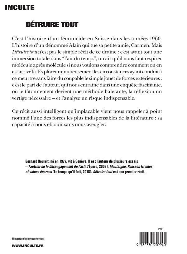 Back cover of Détruire tout
