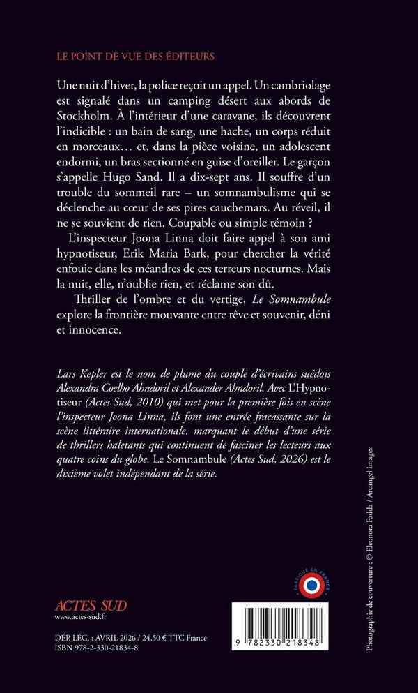 Back cover of Le Somnambule