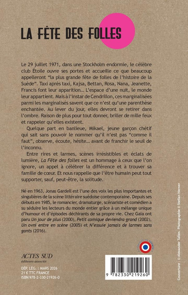 Back cover of La Fête des folles
