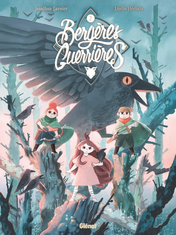 Front cover of Bergères guerrières Tome 2 : la menace