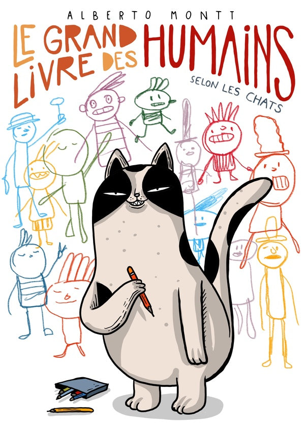 Front cover of Le grand livre des humains, selon les chats