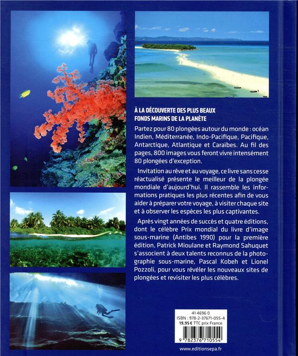 Back cover of Le tour du monde en 80 plongées