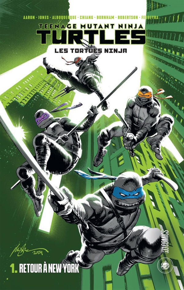 Front cover of Les Tortues Ninja - TMNT Tome 1 : Retour à New York