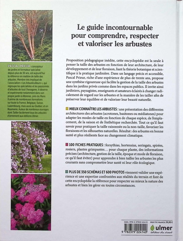 Back cover of Encyclopédie prieur : La taille raisonnée des arbustes