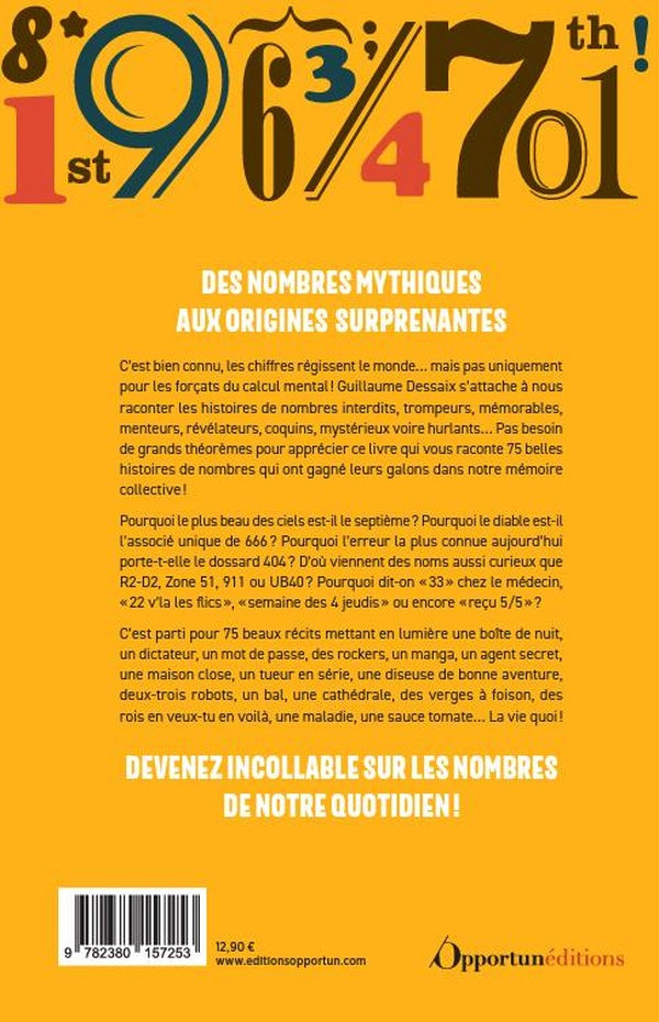 Back cover of La folle histoire des nombres