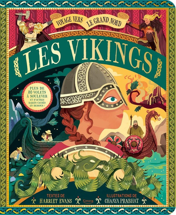Front cover of Les vikings : Plus de 80 volets à soulever et d'autres rabats cachés en dessous !