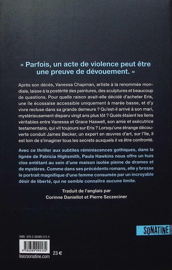 Back cover of L'Heure bleue (Traduction conjointe de Corinne Daniellot)
