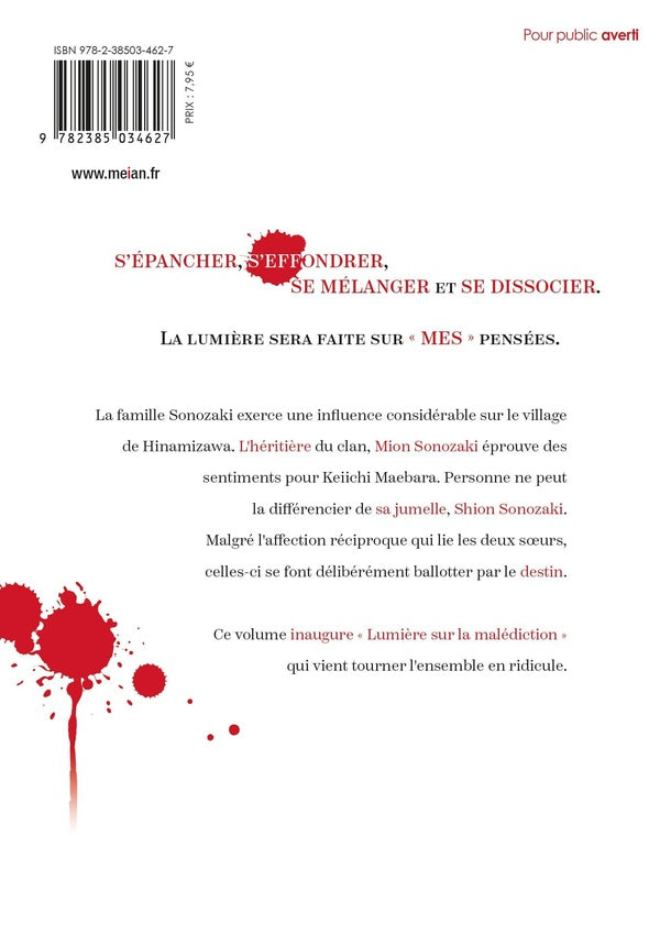 Back cover of Higurashi - Le Sanglot des Cigales : Meguri Tome 3