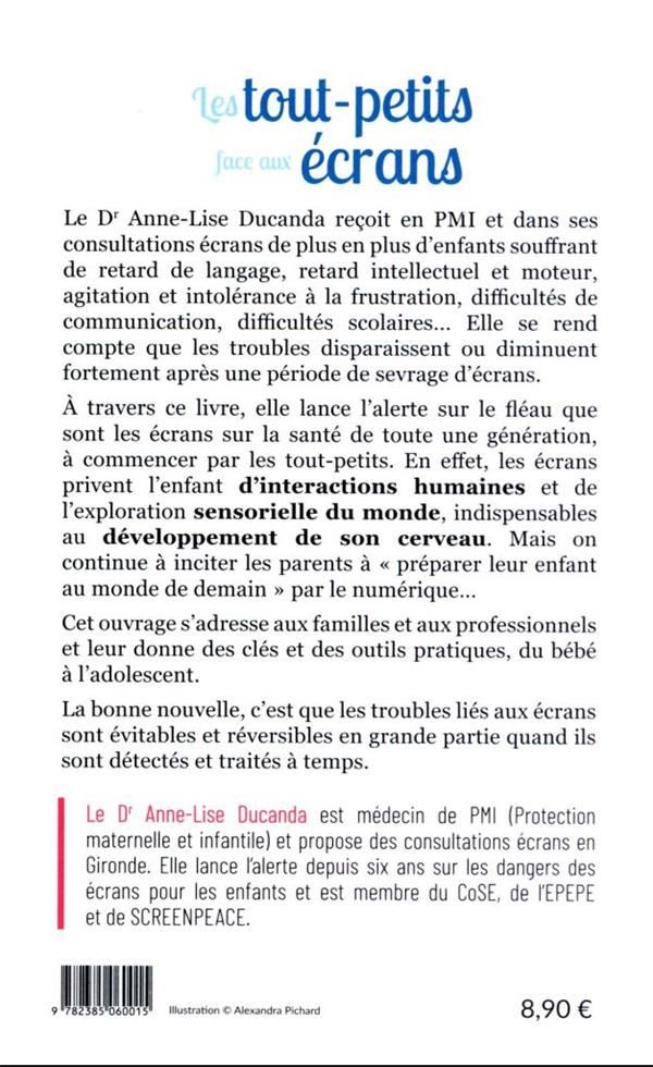 Back cover of Les tout-petits face aux écrans : comment les protéger