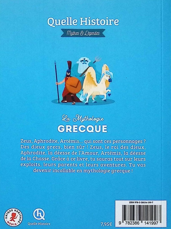 Back cover of La mythologie grecque : Dans ma poche