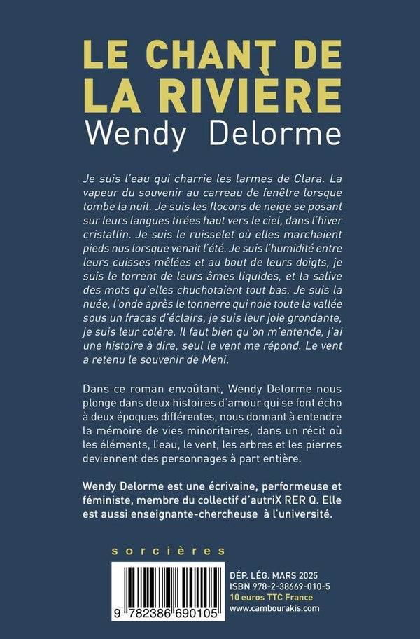 Back cover of Le Chant de la rivière