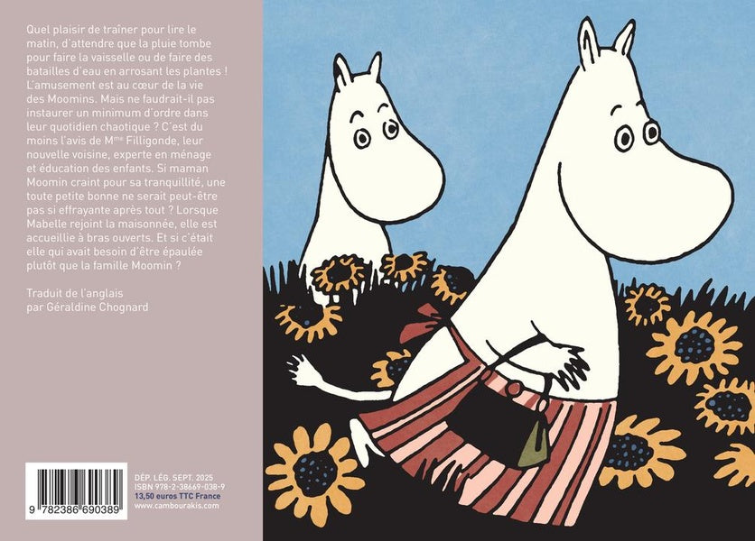 Back cover of Les Moomins ont une nouvelle voisine