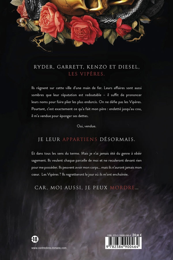 Back cover of L'Antre des Vipères (Réservé à un public averti)