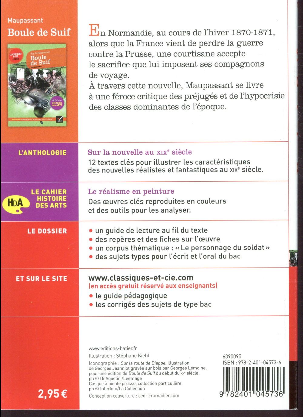 Back cover of Boule de Suif