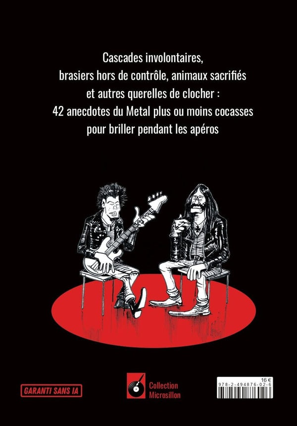 Back cover of Chroniques électriques : Quelques annecdotes du Metal