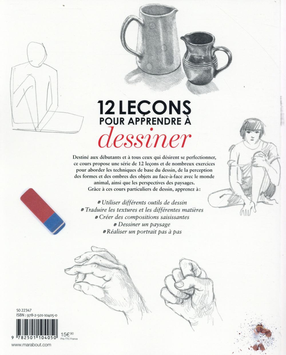 Back cover of 12 leçons pour apprendre à dessiner