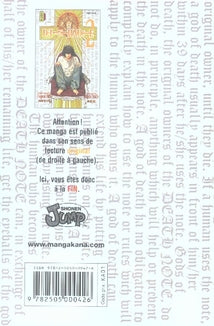 Back cover of Death note Tome 2