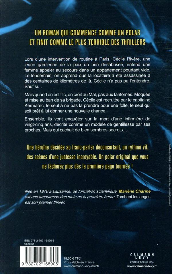 Back cover of Tombent les anges