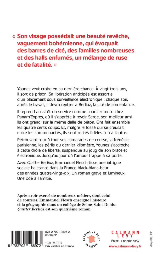 Back cover of Quitter Berlioz