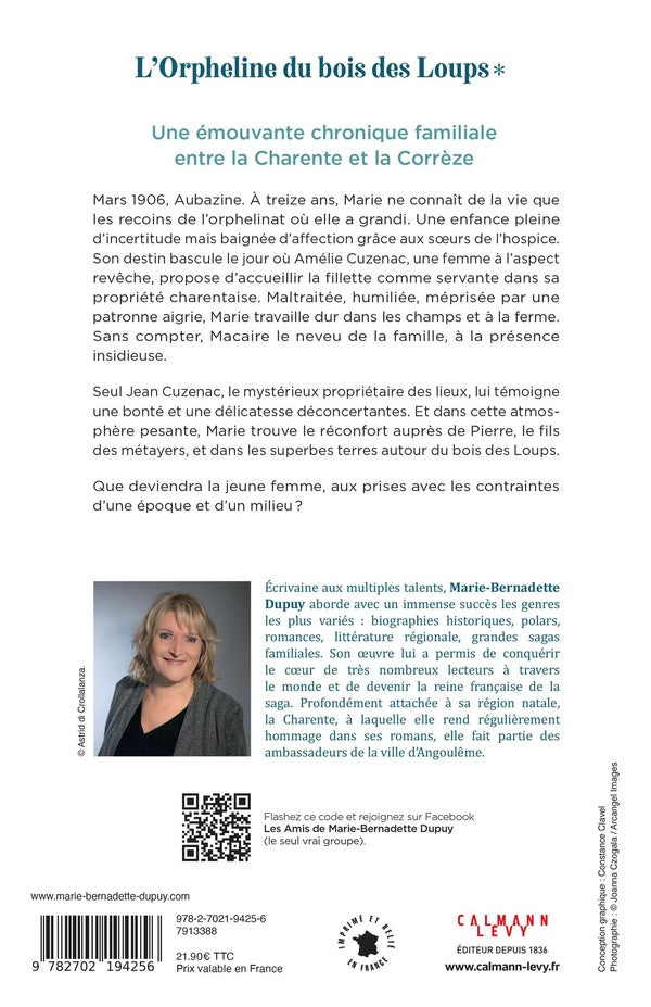 Back cover of La saga des bories Tome 1 : L'Orpheline du bois des Loups