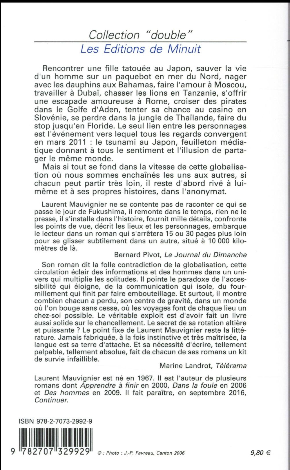 Back cover of Autour du monde