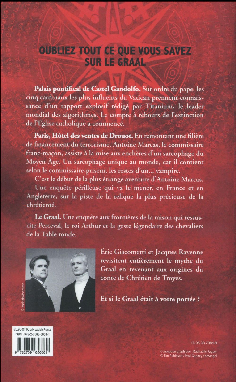 Back cover of L'empire du Graal