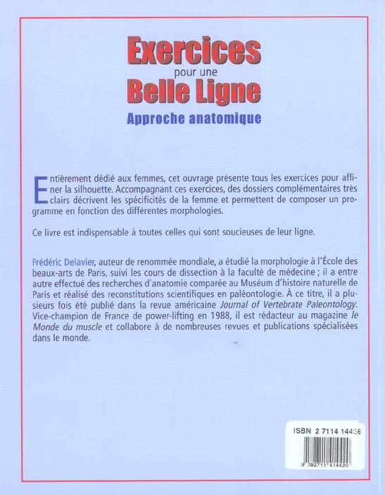 Back cover of Exercices pour une belle ligne ; jambes, fessiers, abdos, dos