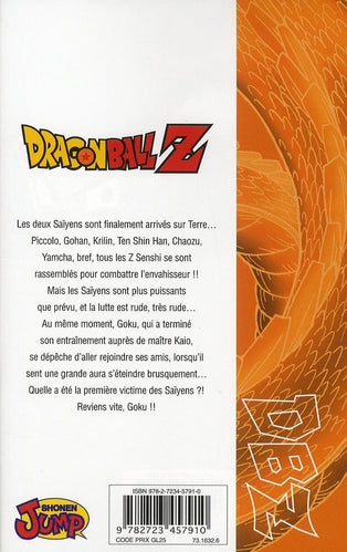 Back cover of Dragon Ball Z - cycle 1 ; les Saïyens Tome 3