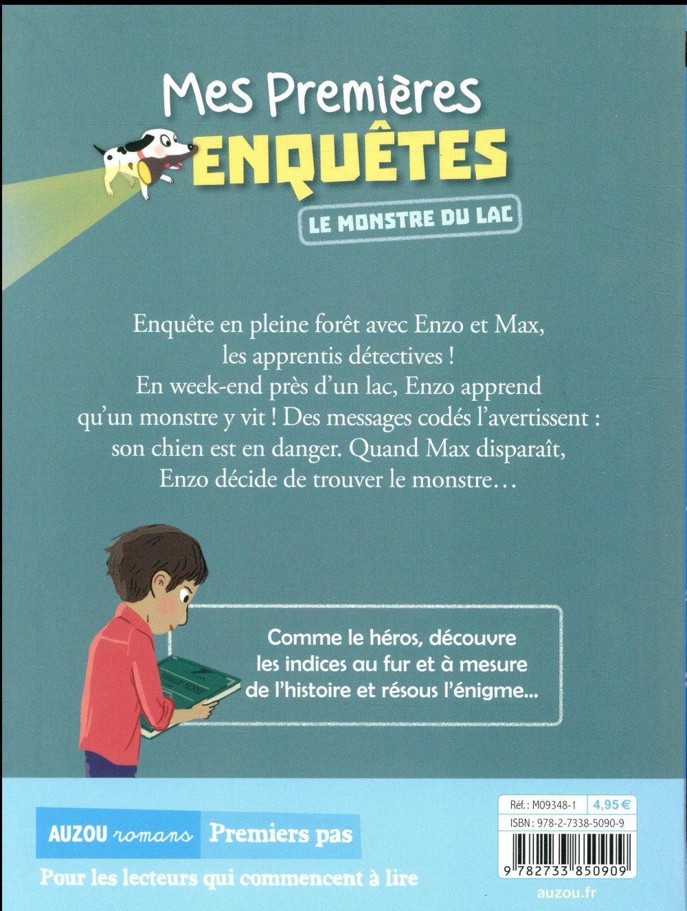 Back cover of Mes premières enquêtes Tome 5 : le monstre du lac
