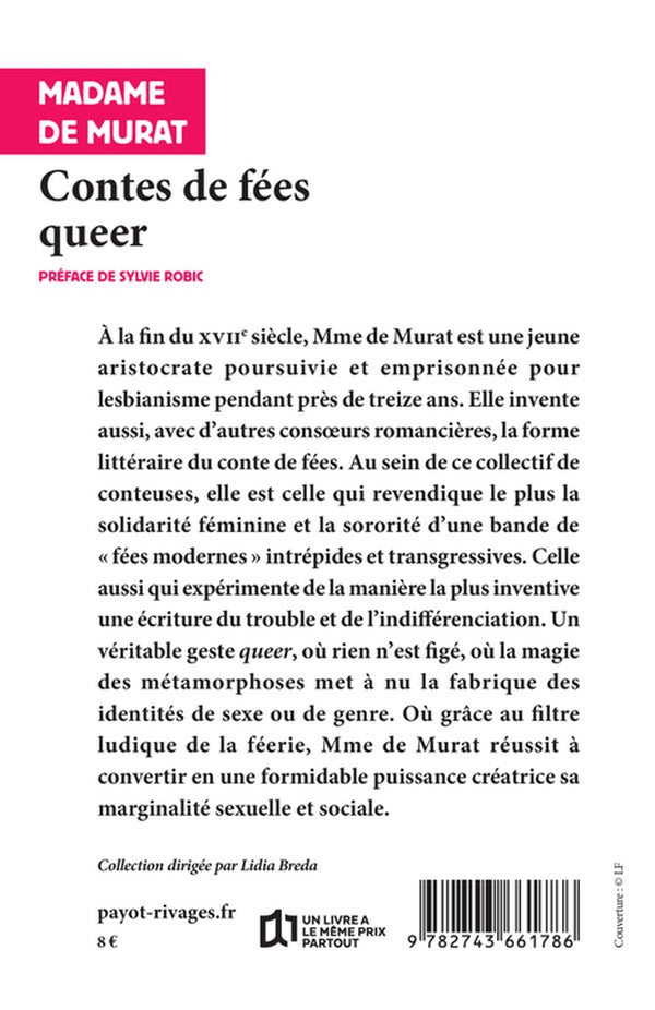 Back cover of Contes de fées queer