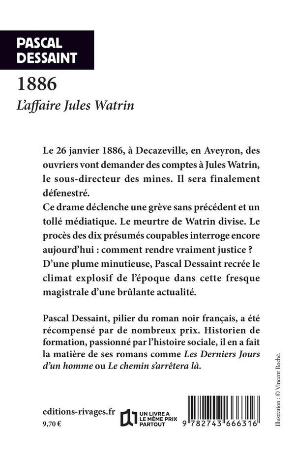 Back cover of 1886, l'affaire Jules Watrin
