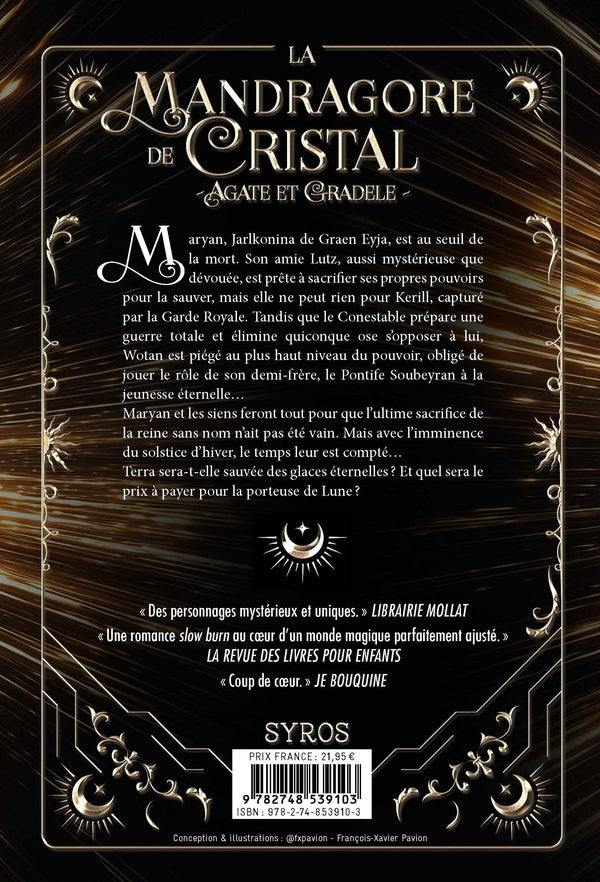 Back cover of La mandragore de cristal Tome 3 : Agate et Gradele