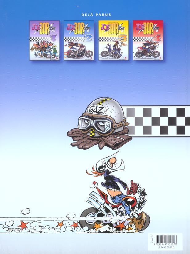 Back cover of Joe bar team Tome 2