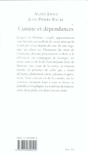 Back cover of Cuisine et dépendances (préface Stephan Meldegg)