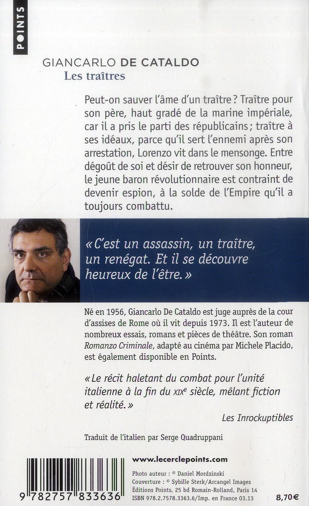 Back cover of Les traîtres