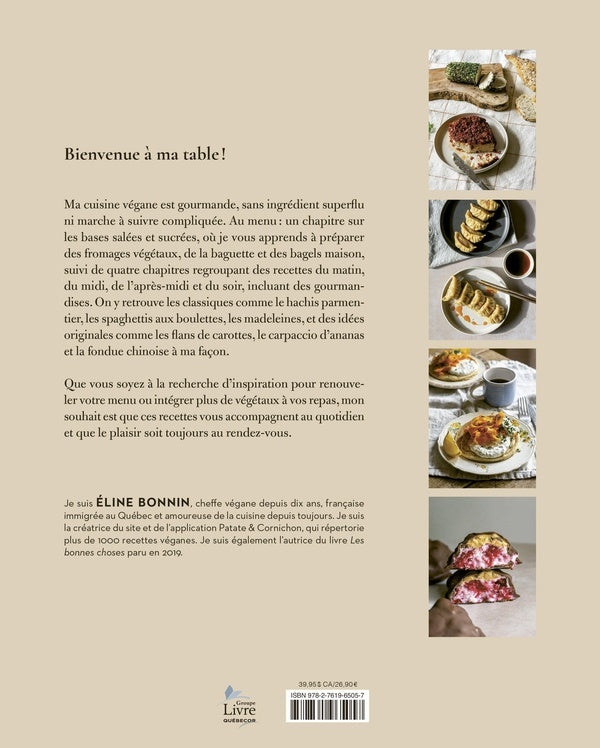 Back cover of La table d'Éline : 100 recettes véganes du quotidien