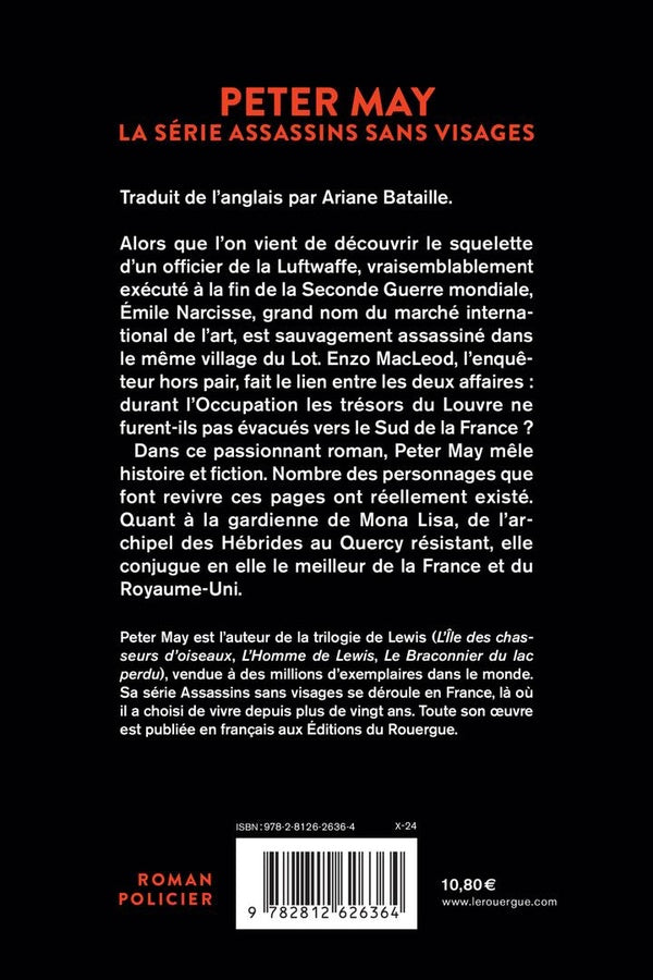 Back cover of La gardienne de Mona Lisa