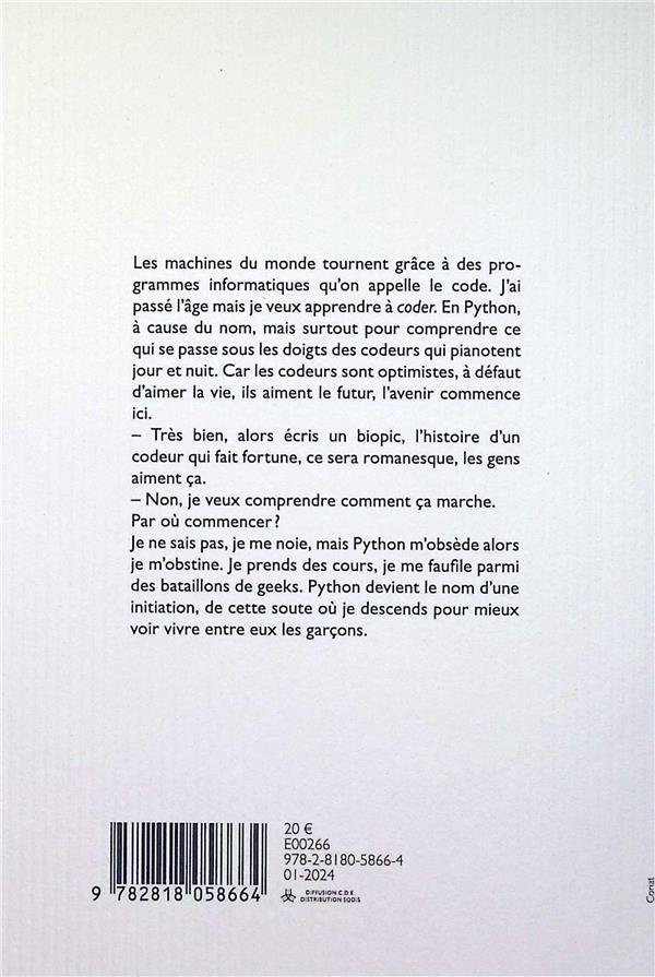 Back cover of Python