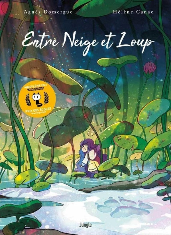 Front cover of Entre neige et loup (édition collector ; Prix des écoles, Angoulême 2021)