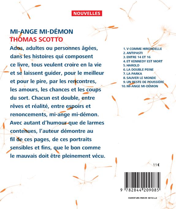 Back cover of Mi-ange mi-démon