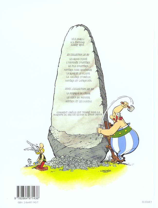 Back cover of Astérix Tome 31 : Astérix et Latraviata