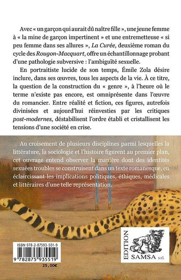 Back cover of Zola et la crise du genre