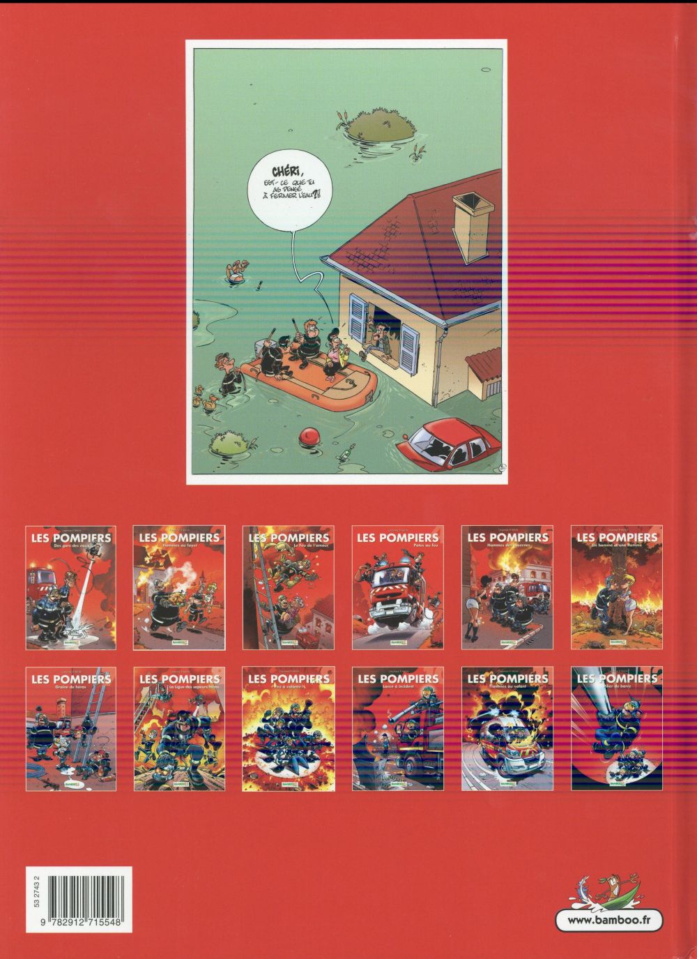 Back cover of Les pompiers Tome 1 : des gars des eaux