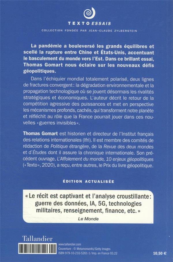 Back cover of Guerres invisibles : Nos prochains défis géopolitiques