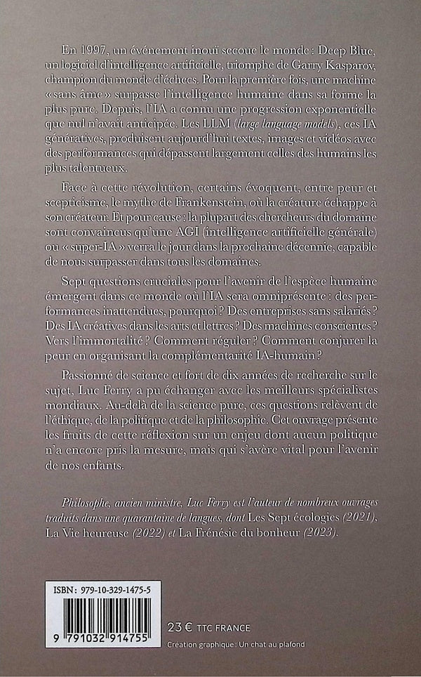 Back cover of IA : grand remplacement ou complémentarité ?