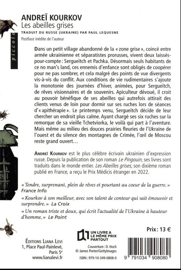Back cover of Les abeilles grises