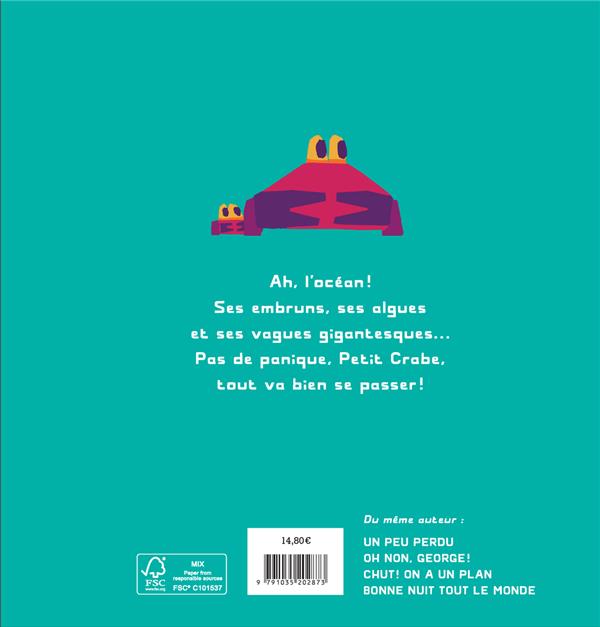 Back cover of Pas de panique, petit crabe