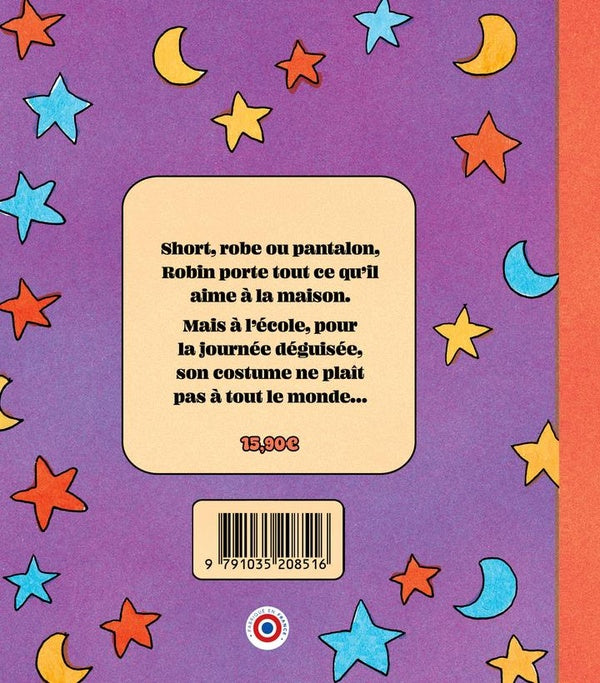 Back cover of Robin préfère sa robe