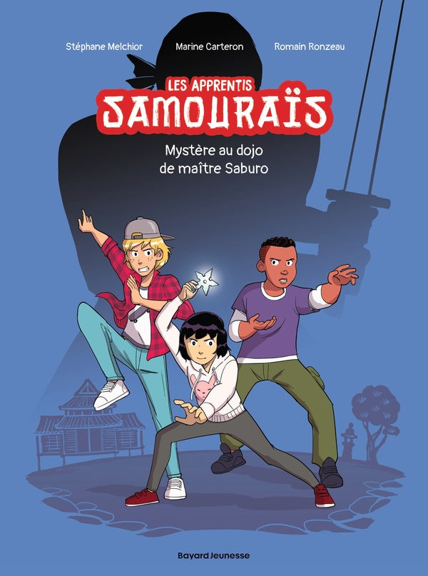 Front cover of Les apprentis samouraïs Tome 1 : mystère au dojo de maître Saburo