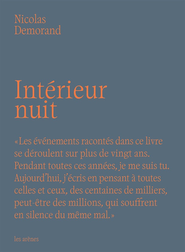 Front cover of Intérieur nuit